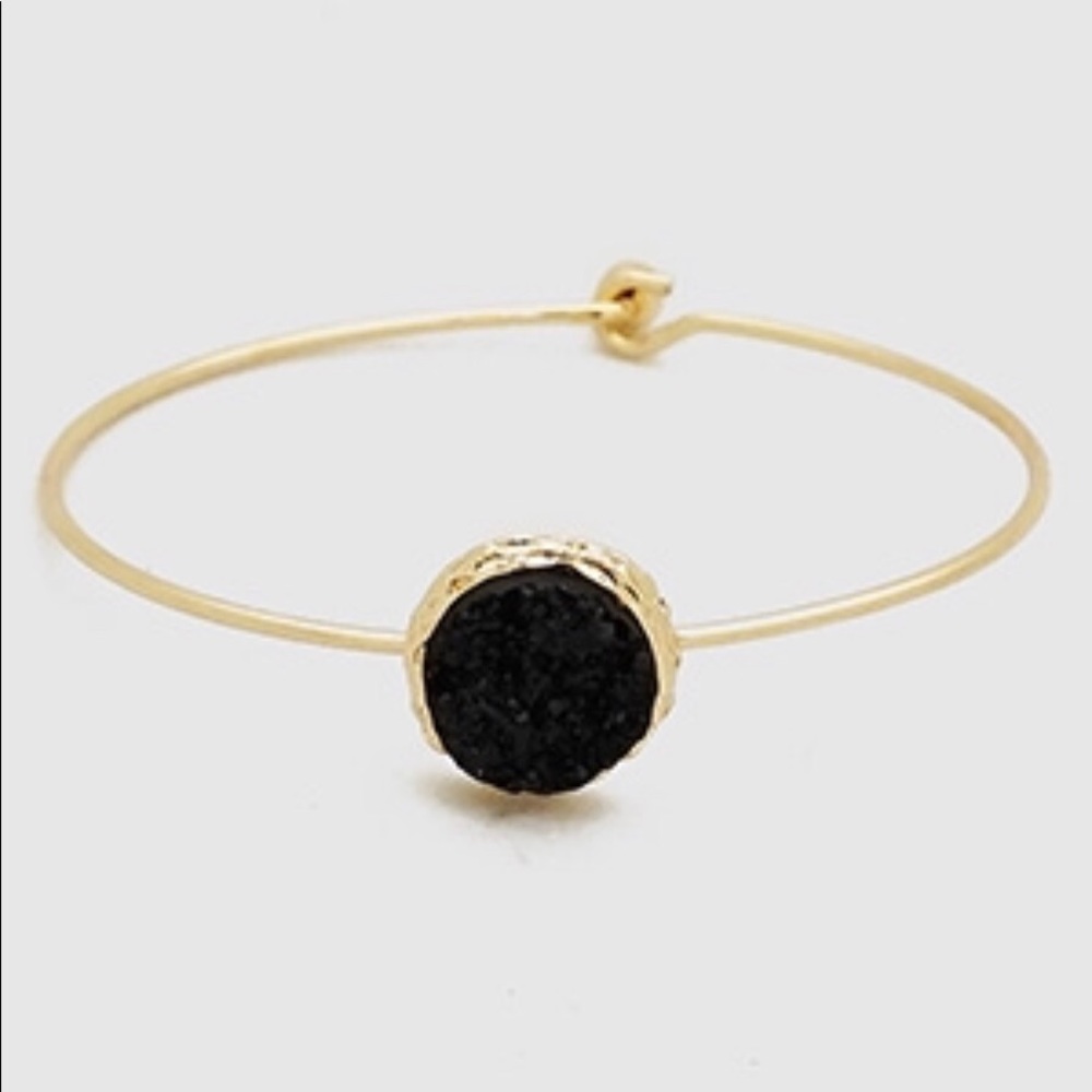 Angela Round Druzy Bangle
